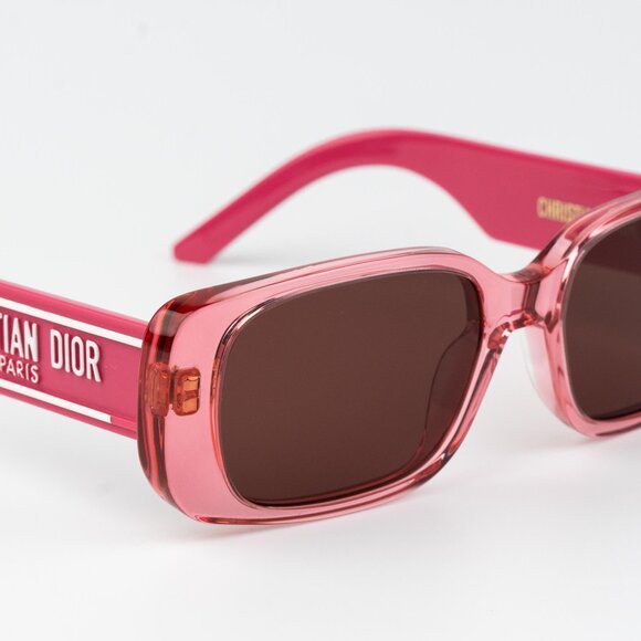 Dior WILDIOR S2U Men Sunglasses Fuchsia Bordeaux Rectangle WILDIOR S2U 73D0 - Picture 5 of 12